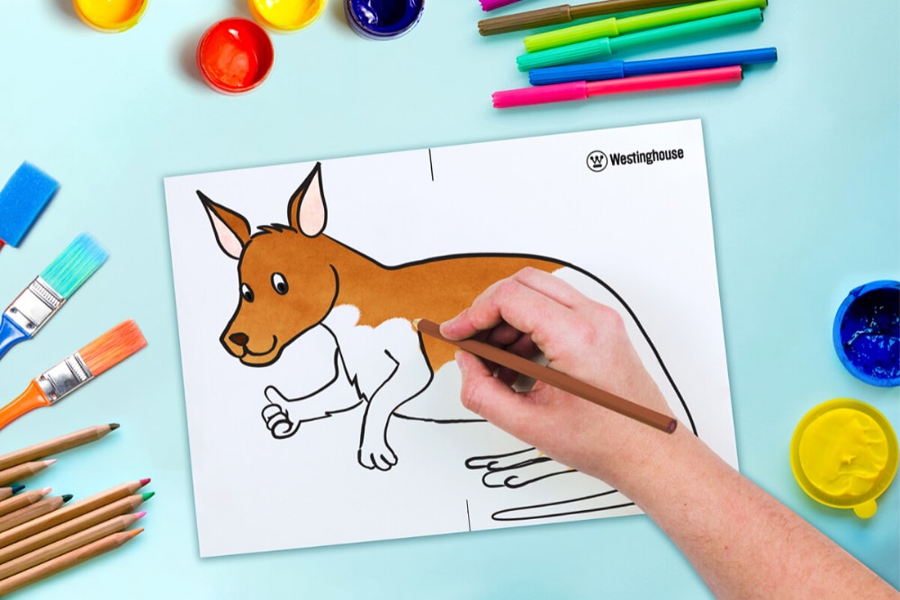 Step 2: Colour in the Australian animals.