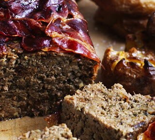Meatloaf With Crunchy Potatoes And Salad