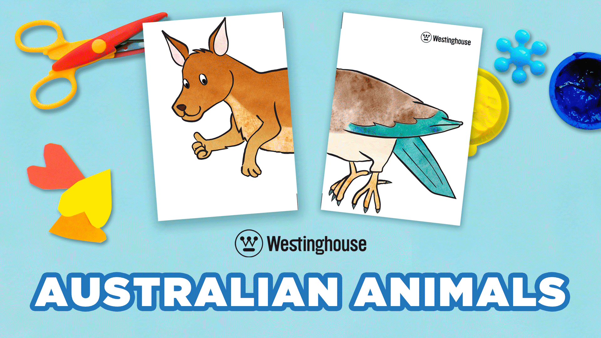 Creative kids colouring in pages for the school holidays.gif